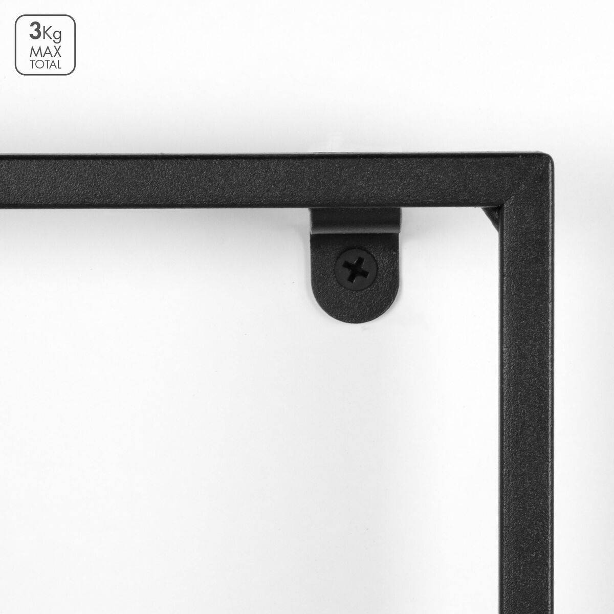 Estante Max Home Hierro Madera MDF 35 x 35 x 12 cm (6 Unidades)