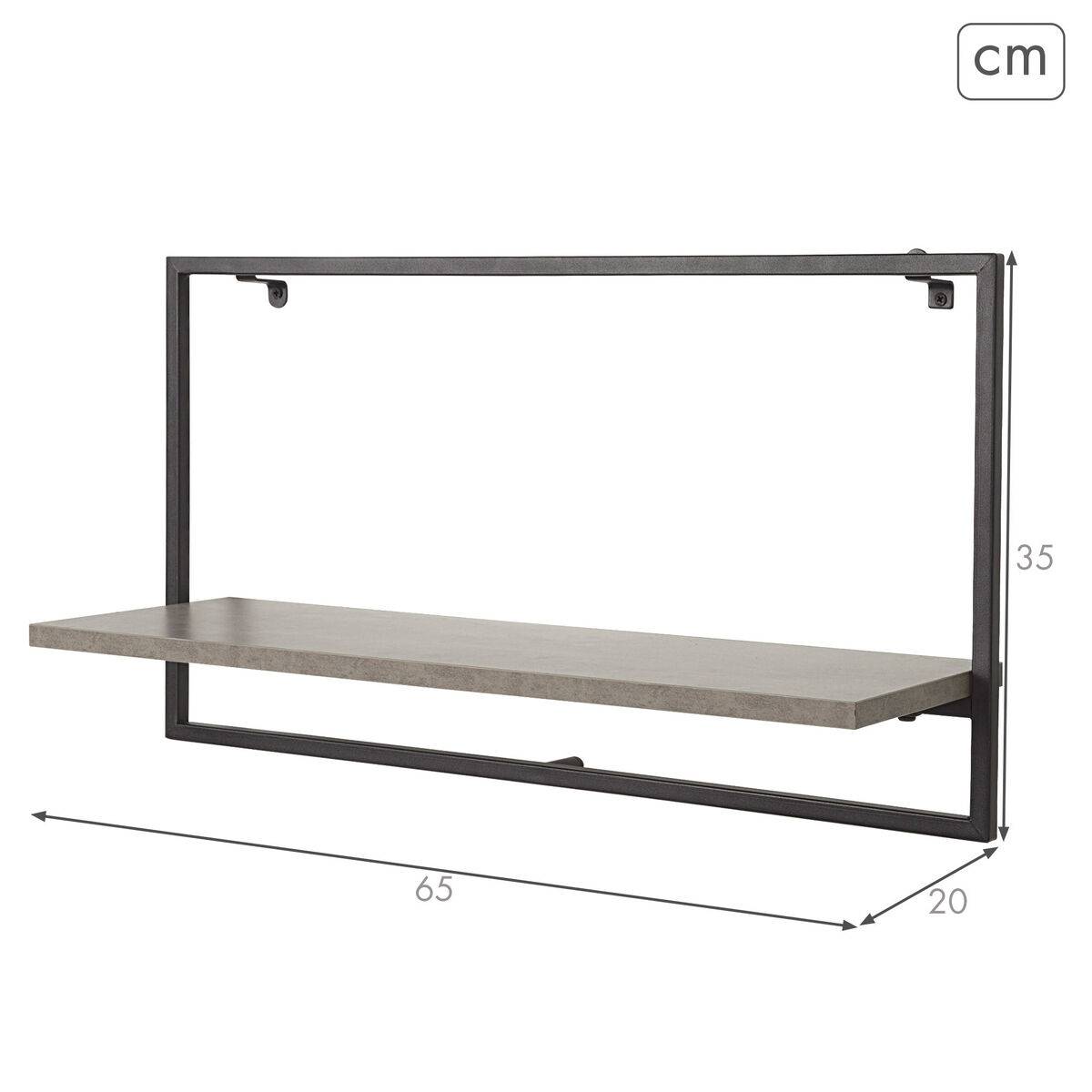 Estante Max Home Hierro Madera MDF 65 X 35 X 20 CM (4 Unidades)