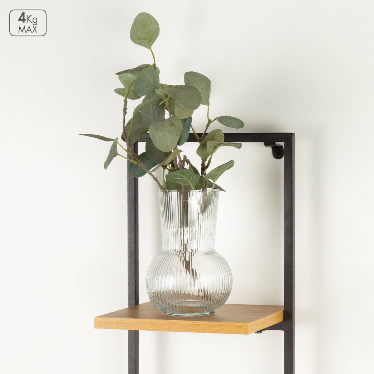 Estantería Max Home Hierro Madera MDF 25 X 75 X 20 CM (4 Unidades)