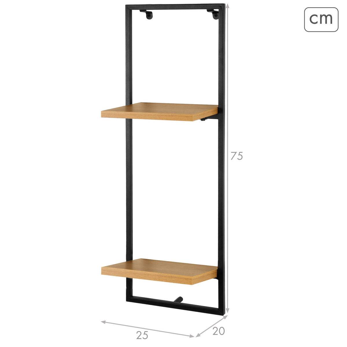 Estantería Max Home Hierro Madera MDF 25 X 75 X 20 CM (4 Unidades)