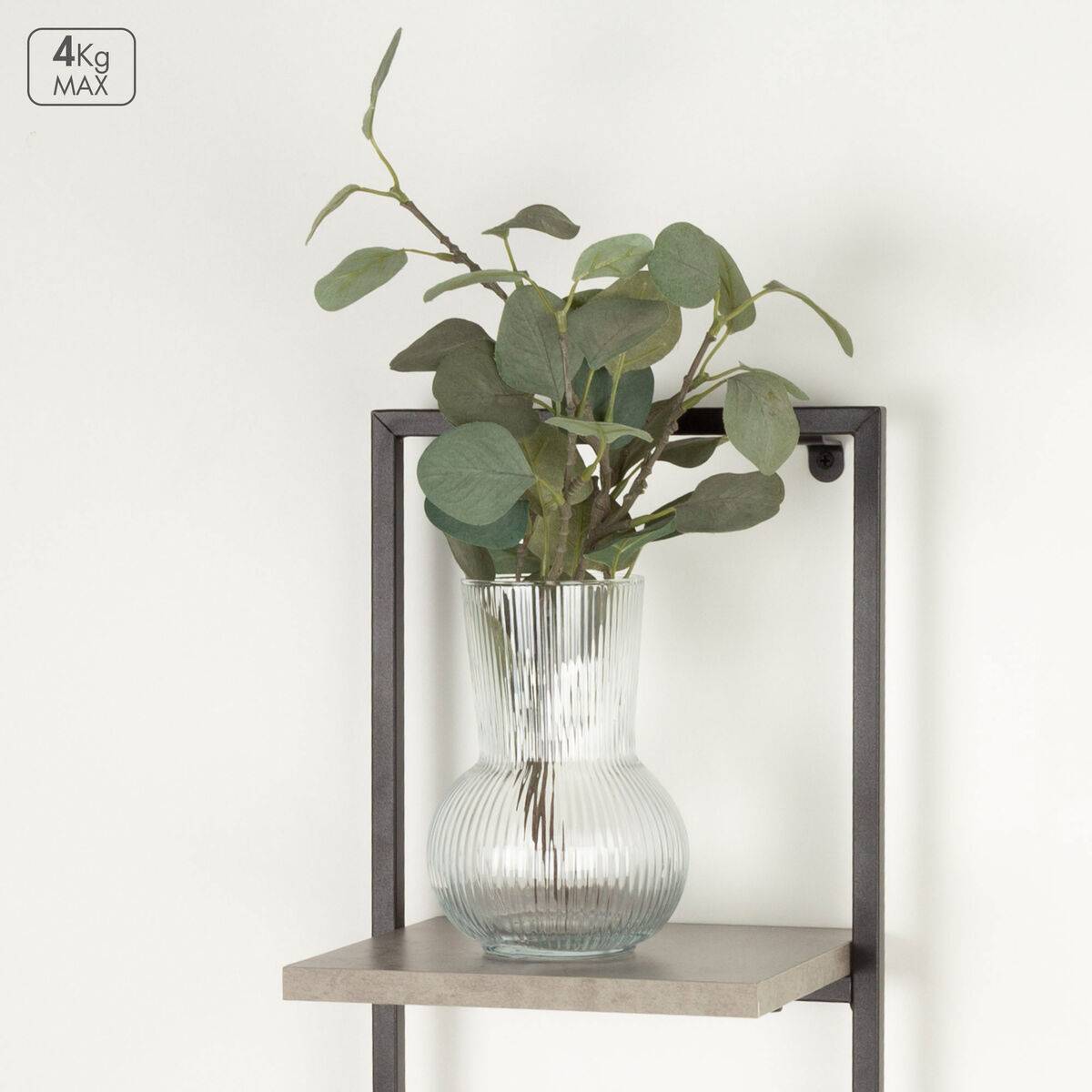 Estantería Max Home Hierro Madera MDF 25 X 75 X 20 CM (4 Unidades)