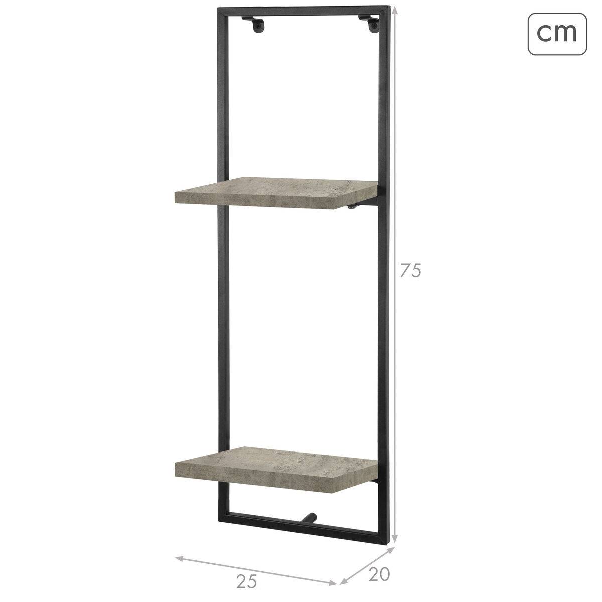 Estantería Max Home Hierro Madera MDF 25 X 75 X 20 CM (4 Unidades)