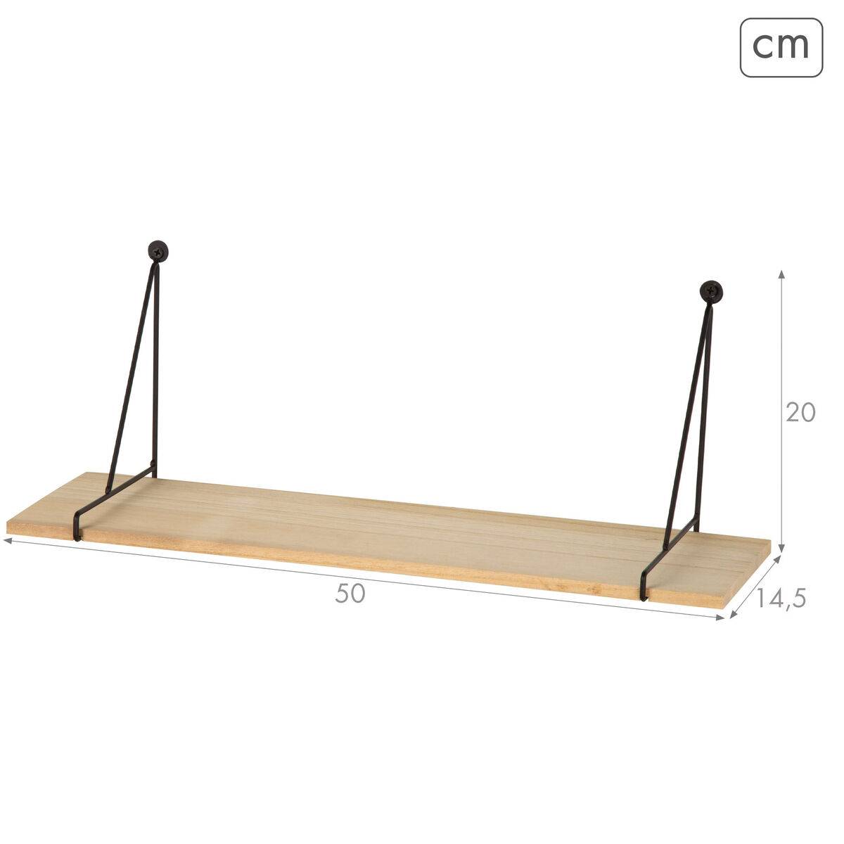 Estante Max Home Hierro Madera MDF 50 X 20 X 14,5 CM (6 Unidades)