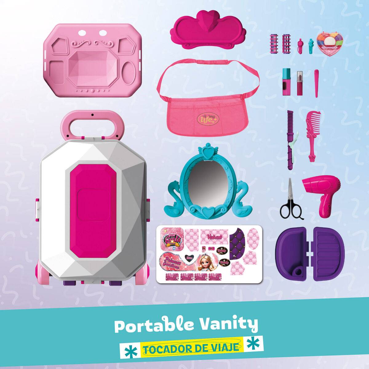Tocador de juguete Colorbaby 44 X 67 X 23 CM (2 Unidades)