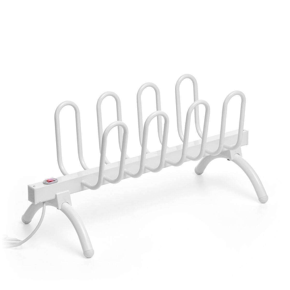 Tendedero Secador de Calzado Eléctrico InnovaGoods 80 W 4 pares Blanco Metal Aluminio (Reacondicionado B)