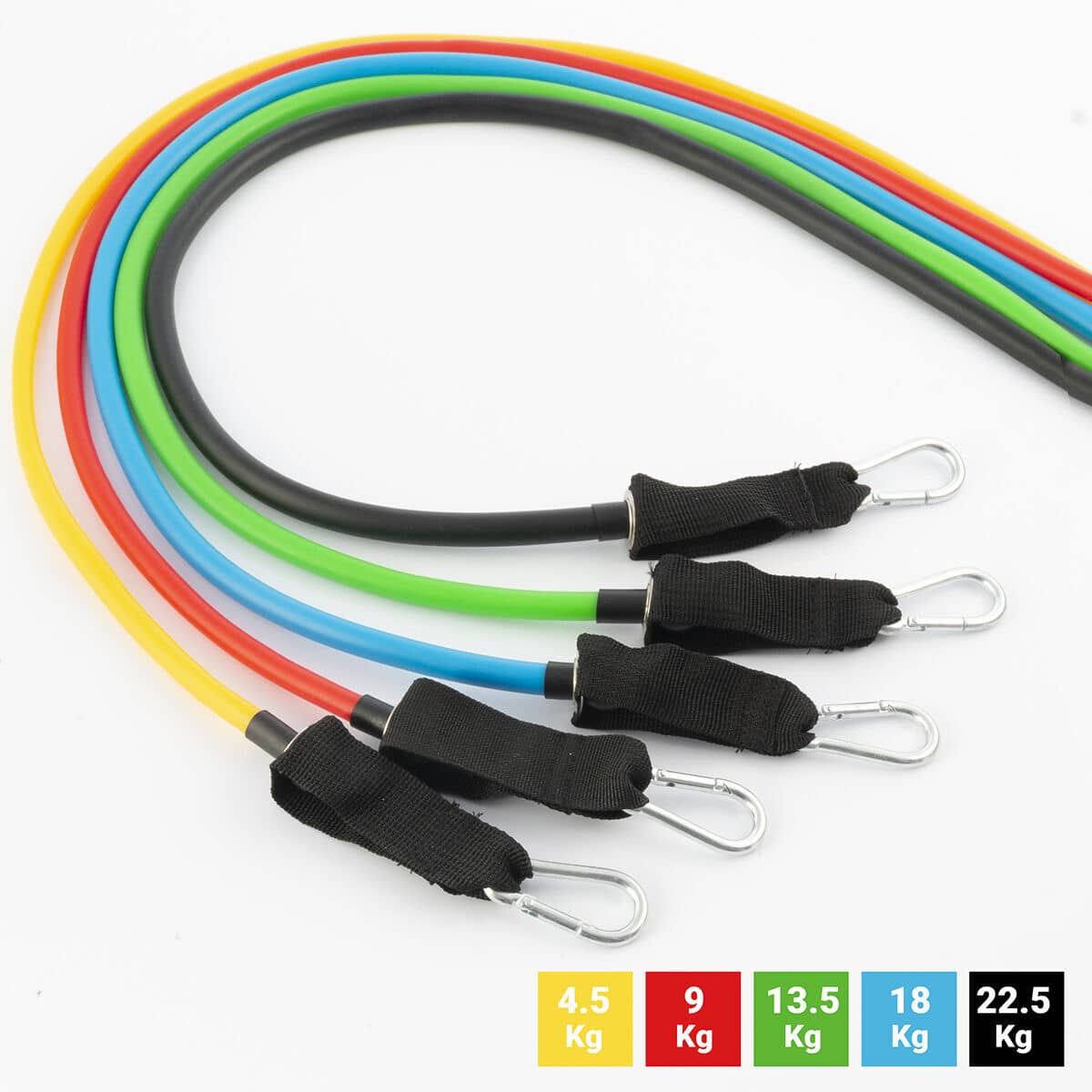 Set de Bandas de Resistencia con Accesorios y Guía de Ejercicios InnovaGoods 5 Unidades (Reacondicionado B)