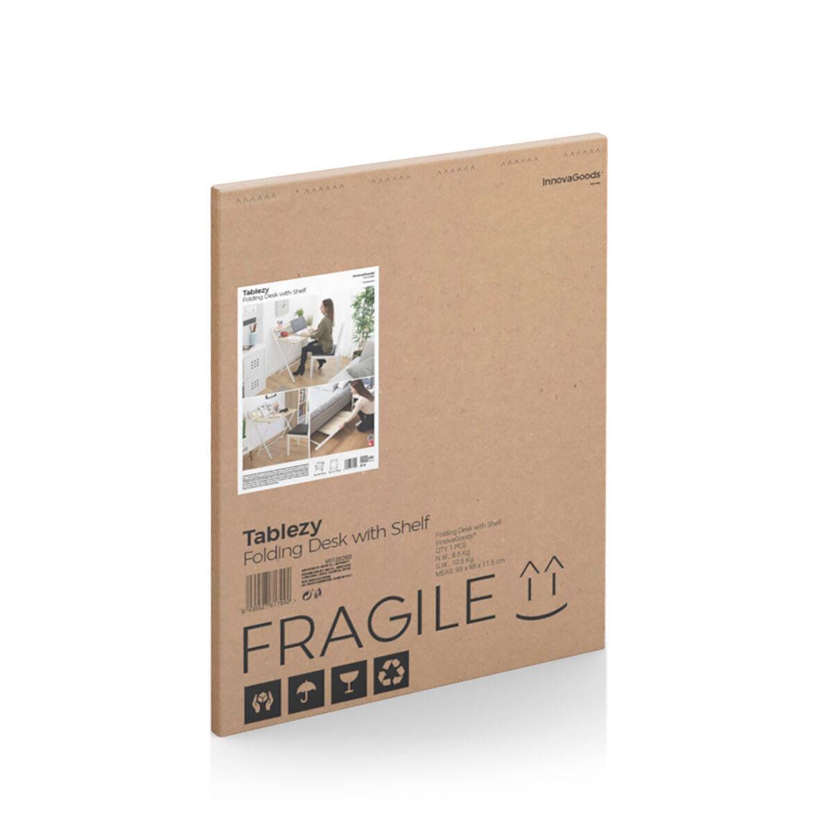 Escritorio Plegable con Estante InnovaGoods (Reacondicionado A)