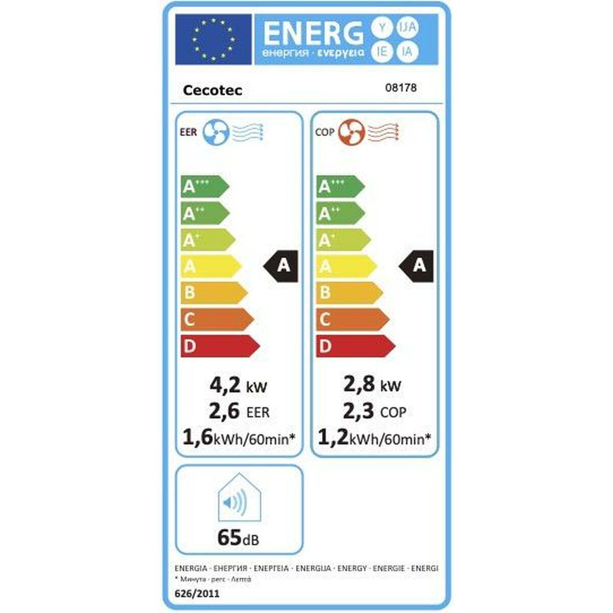 Aire Acondicionado Portátil Cecotec ForceClima 14600 Soundless Heating A 1340 W Blanco