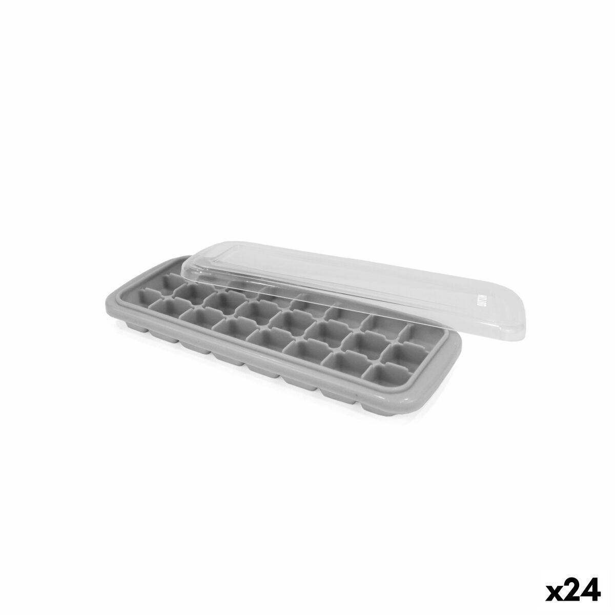 Molde para Cubitos de Hielo Quttin Silicona 24 x 10 x 2,5 cm (24 Unidades)