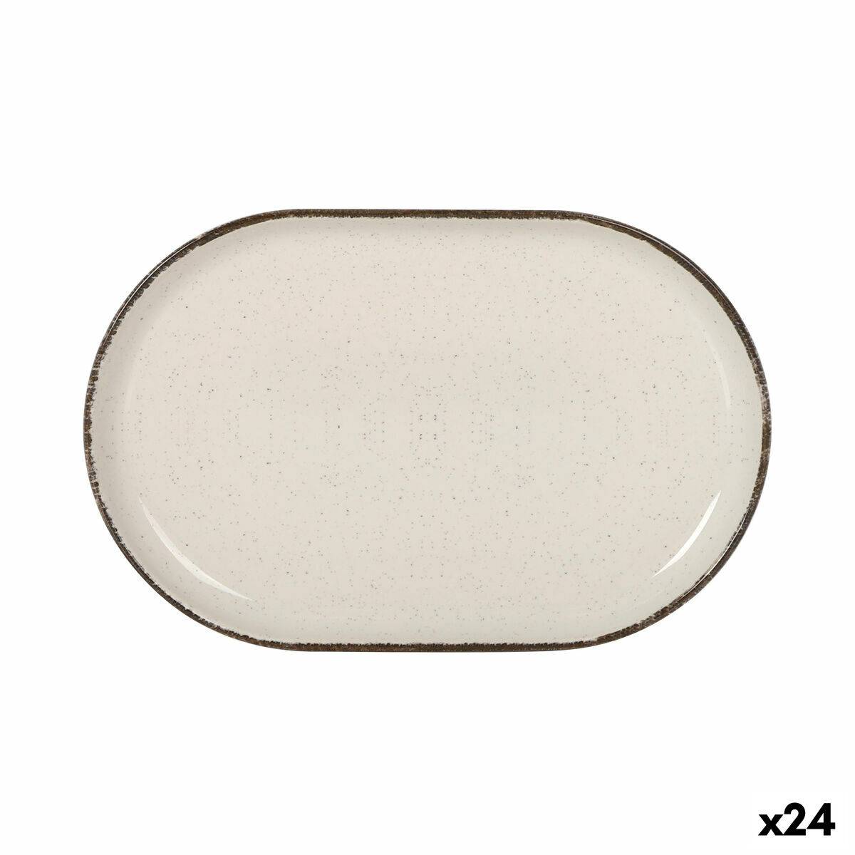 Fuente de Cocina La Mediterránea Anllo Ovalado 20 x 13 x 2 cm (24 Unidades)