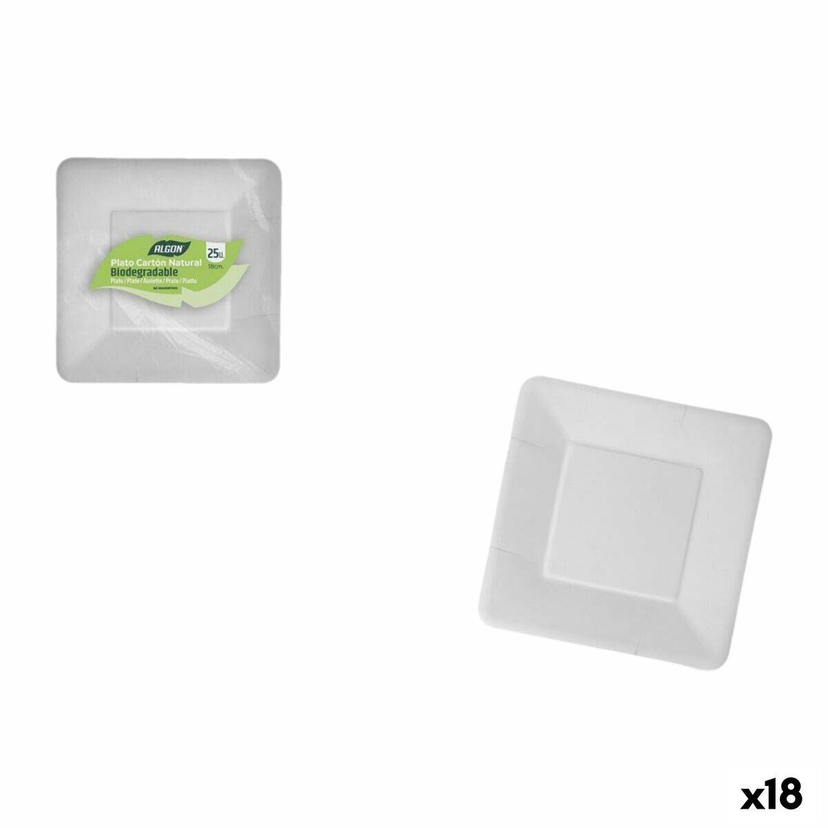 Set de Platos Algon 18 cm 25 Piezas (18 Unidades)