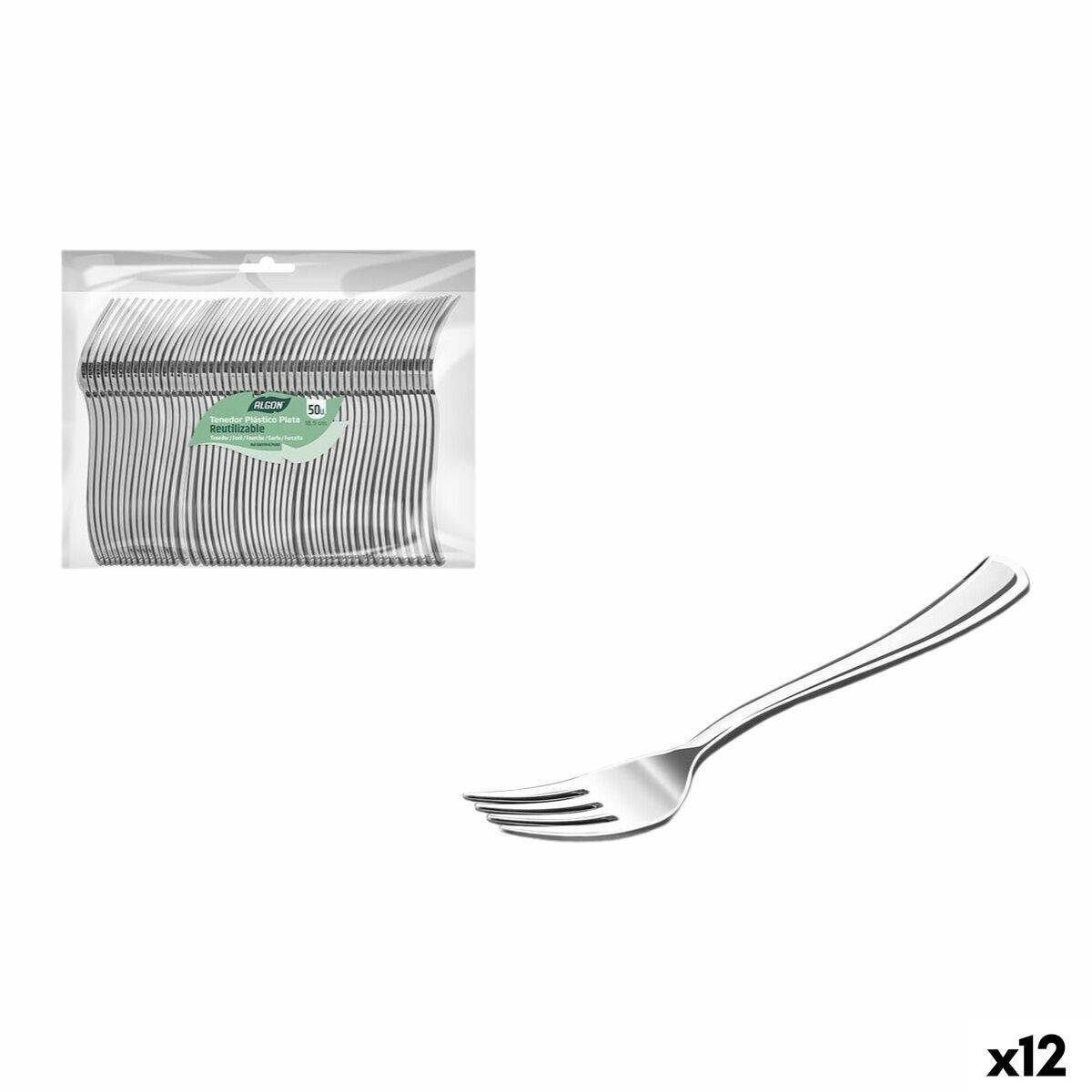 Set de Tenedores Algon 18,5 cm 50 Piezas (12 Unidades)