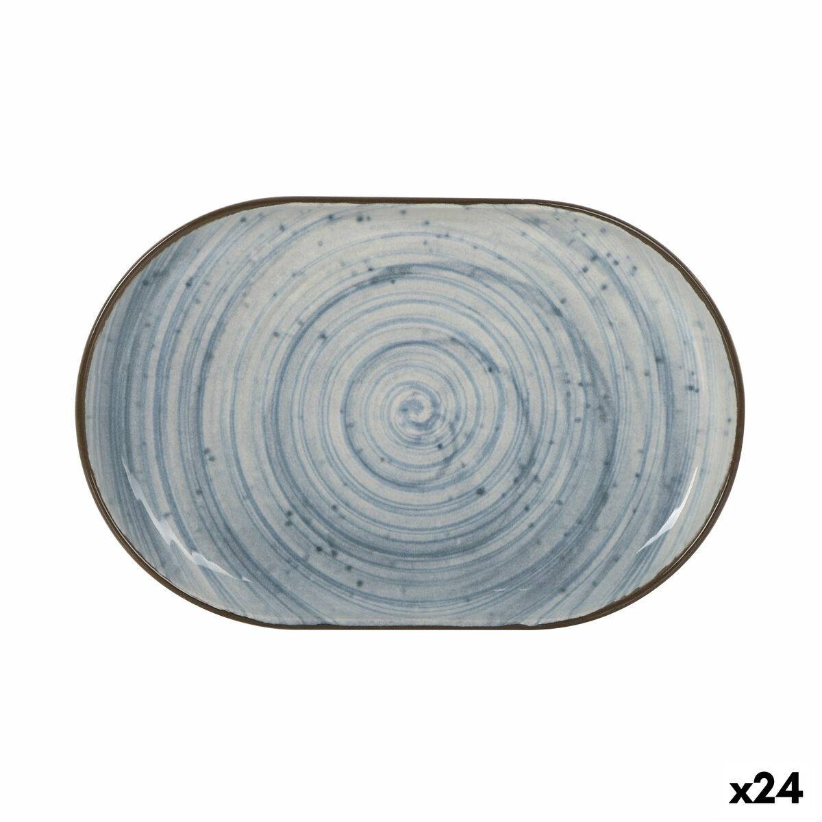 Fuente de Cocina La Mediterránea Anllo Ovalado 20 x 13 x 2 cm (24 Unidades)