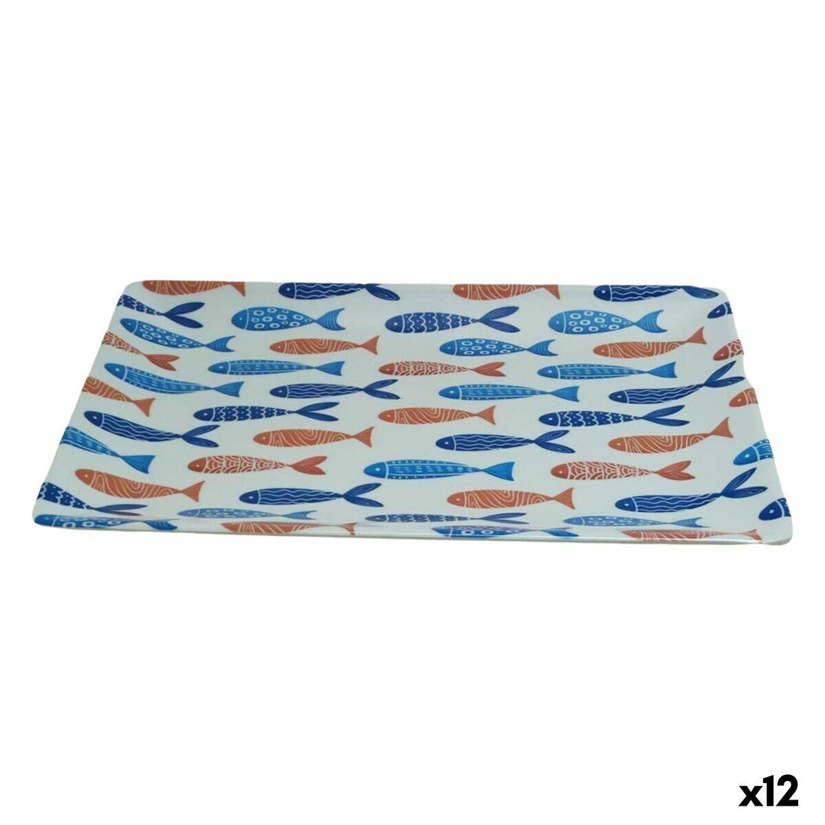 Bandeja de Aperitivos La Mediterránea Peces 30 x 20 x 2,5 cm (12 Unidades)