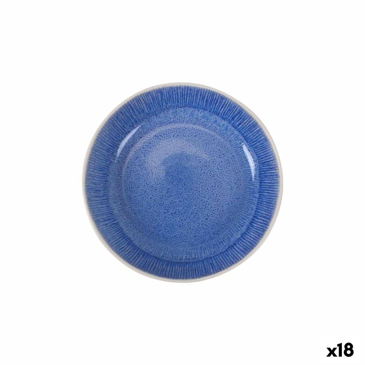 Plato Hondo La Mediterránea Calobra Azul (18 Unidades)