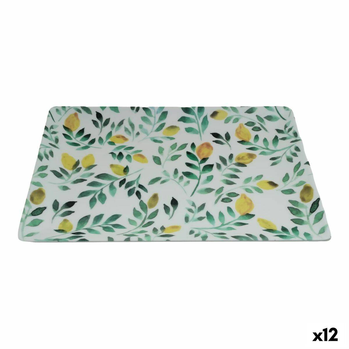 Bandeja de Aperitivos La Mediterránea Limón 30 x 20 x 2,5 cm (12 Unidades)