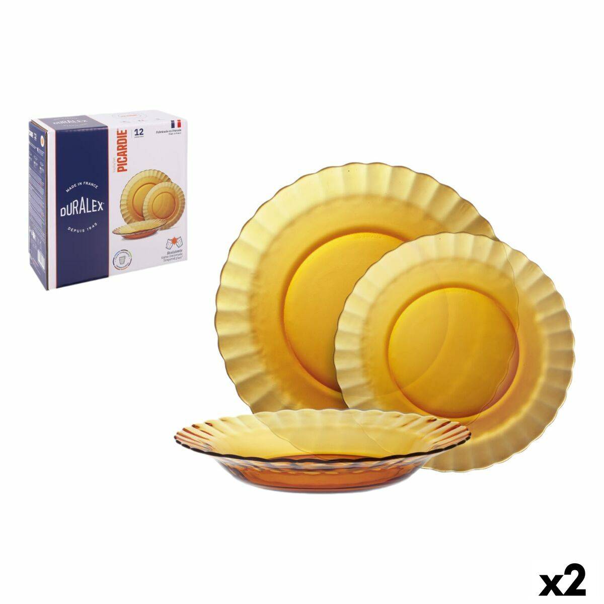 Vajilla Duralex Picardie 12 Piezas (2 Unidades)
