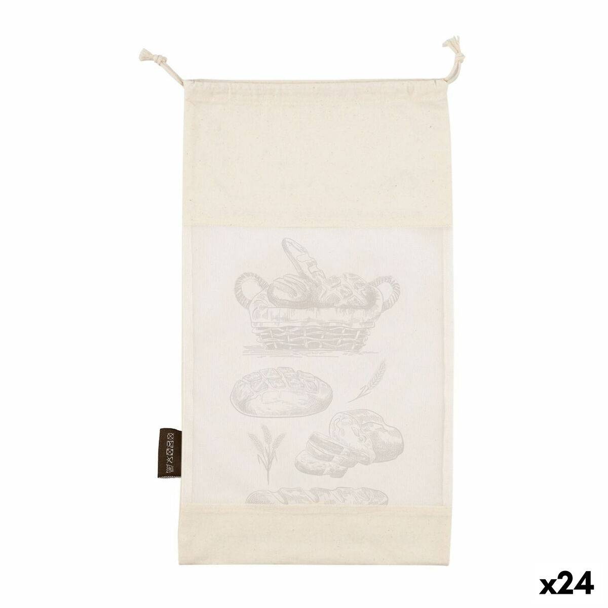 Bolsa Reutilizable para Alimentos Quttin Bread 25 x 45 cm (24 Unidades)