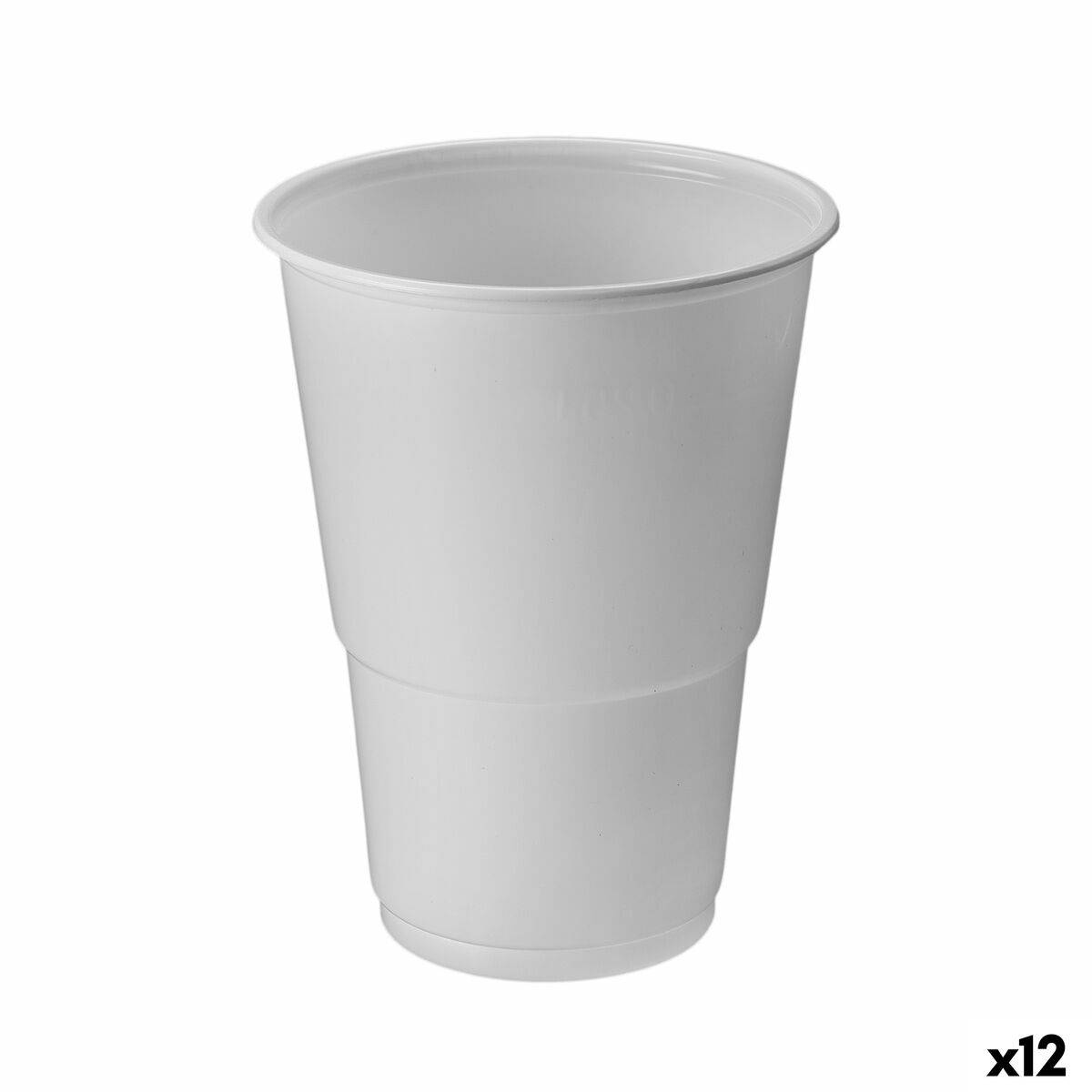 Set de Vasos Algon Blanco 330 ml 50 Piezas (12 Unidades)