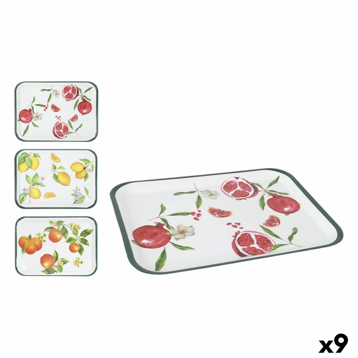 Bandeja La Mediterránea 42 x 31 cm Frutas 9 Unidades