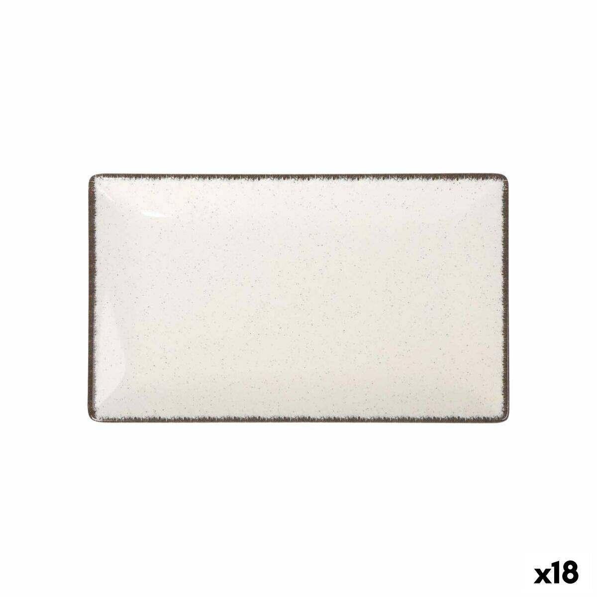 Fuente de Cocina La Mediterránea Anllo Rectangular 25,3 x 15 x 2 cm (18 Unidades)