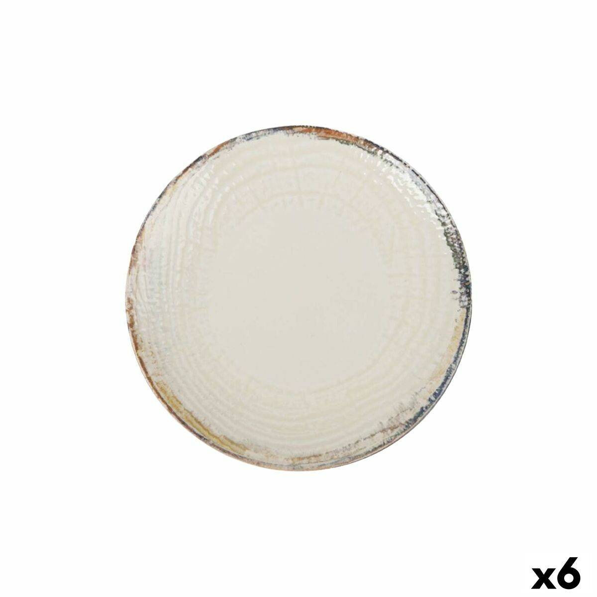 Plato Llano La Mediterránea Albus Ø 26 cm (6 Unidades)