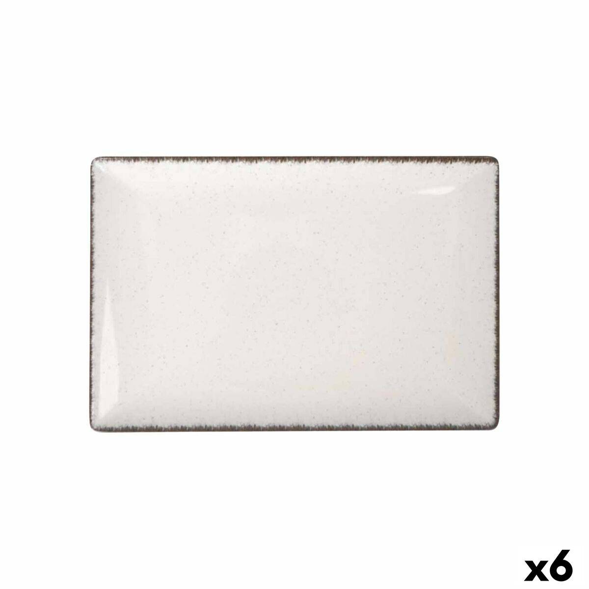 Fuente de Cocina La Mediterránea Anllo Rectangular 30 x 20 x 2,5 cm (6 Unidades)
