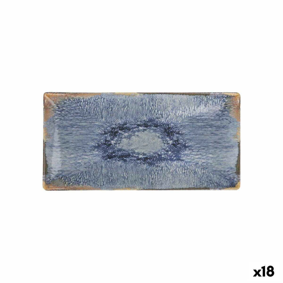 Fuente de Cocina La Mediterránea Aelia Rectangular 30 x 15 x 2 cm (18 Unidades)