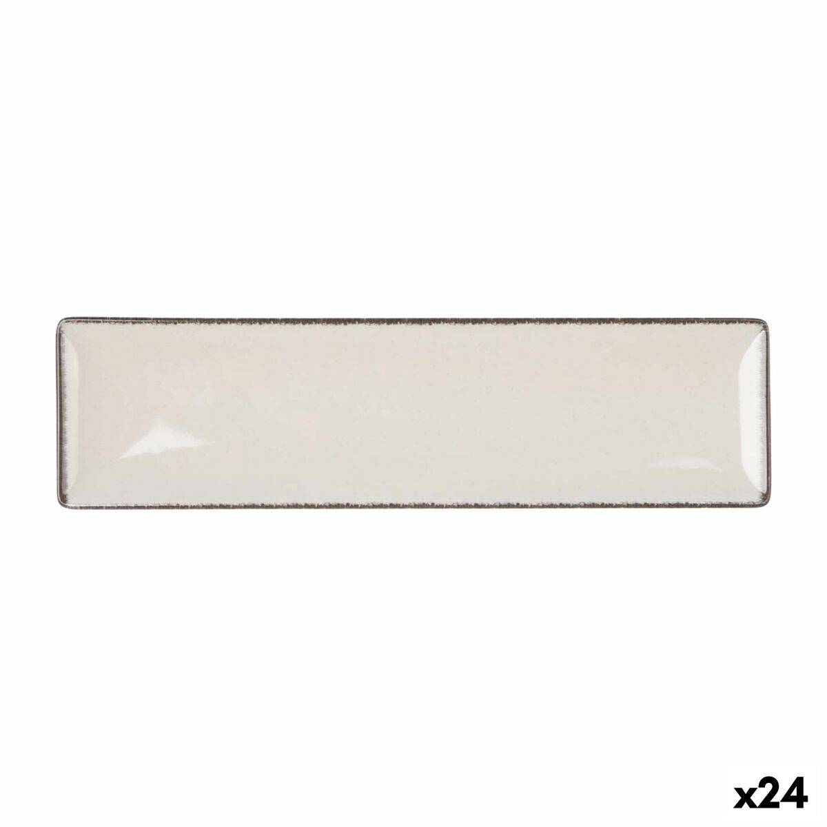 Fuente de Cocina La Mediterránea Anllo Rectangular 30 x 8 x 2 cm (24 Unidades)