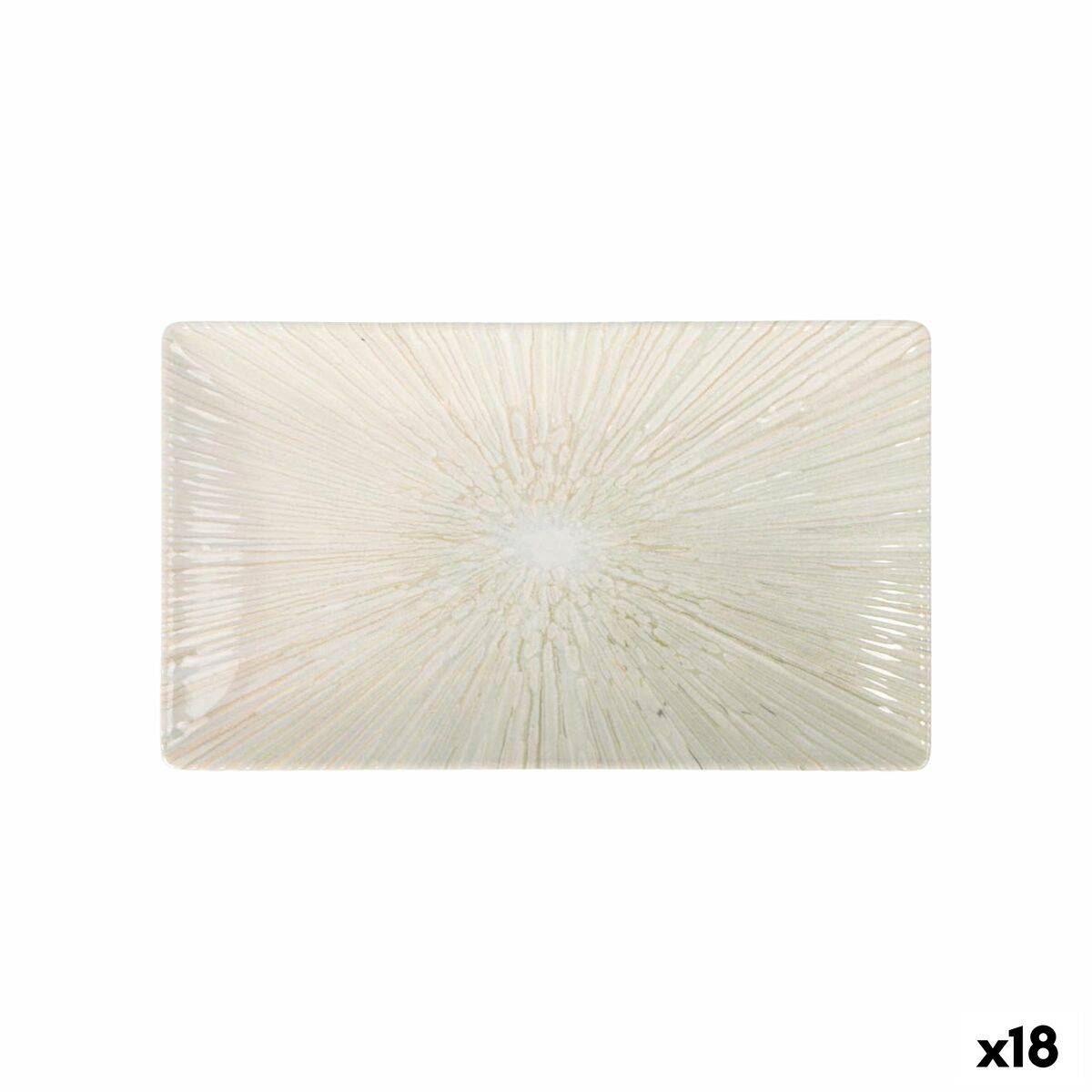 Fuente de Cocina La Mediterránea Anya Rectangular 25,3 x 15 x 2 cm (18 Unidades)