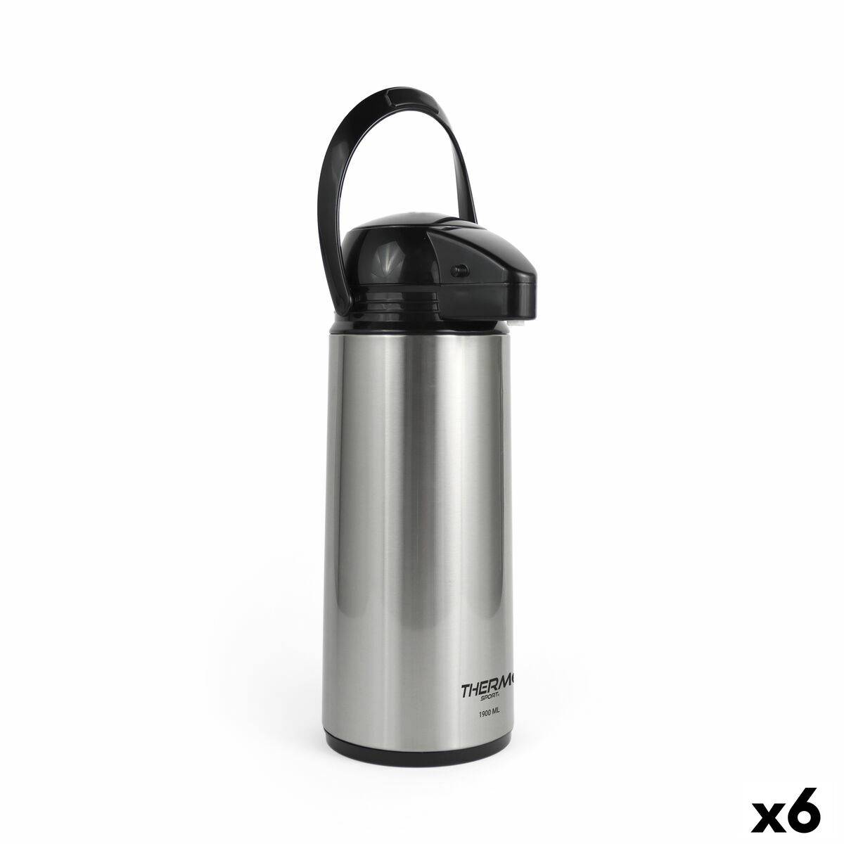 Jarra Termo ThermoSport Plateado 1,9 L (6 Unidades)