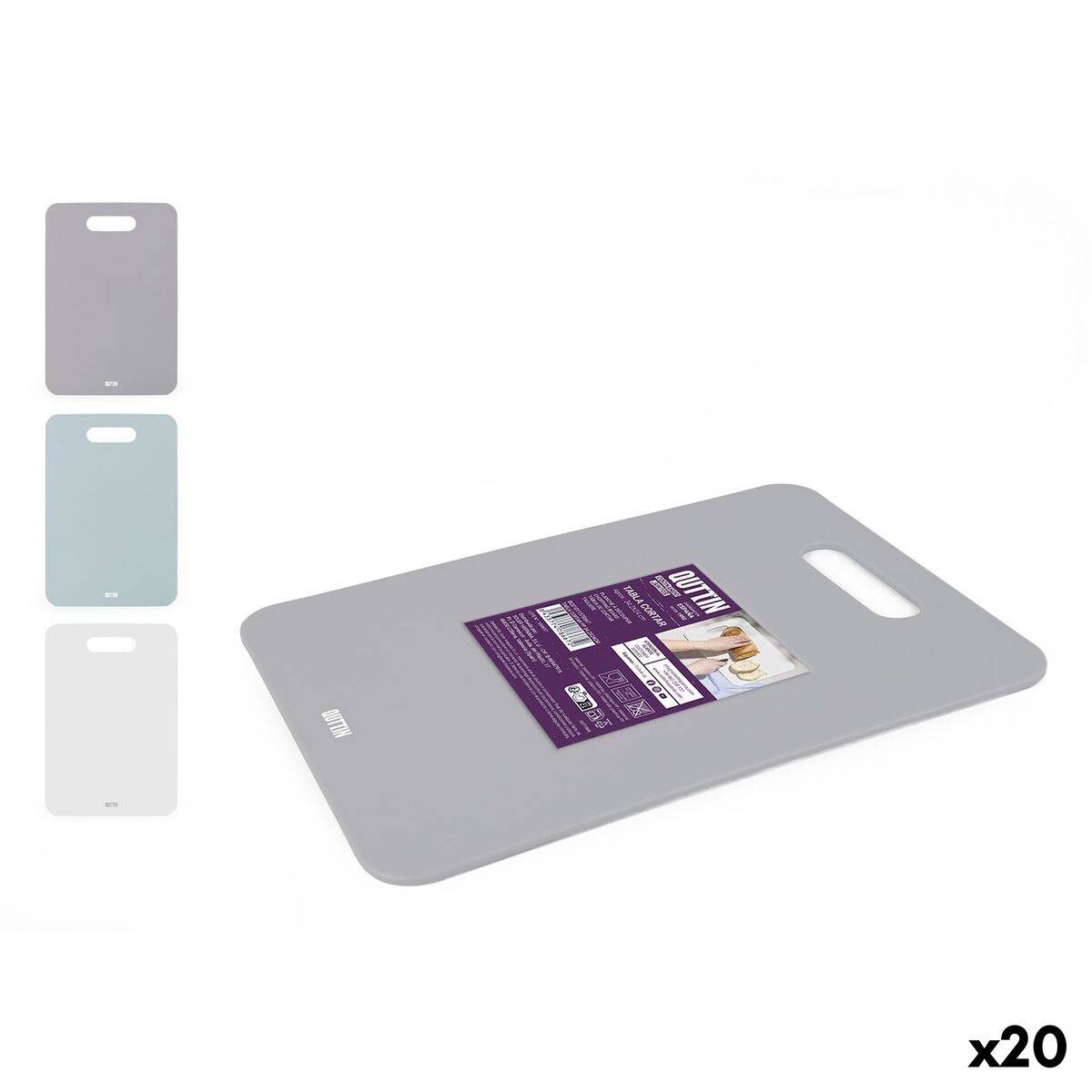 Tabla de cortar Quttin 34,2 x 24 cm Polipropileno (20 Unidades)