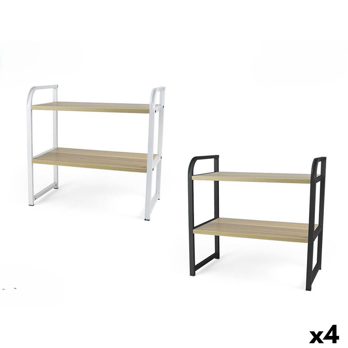 Estantería Confortime Madera Metal 40 x 20 x 38,5 cm (4 Unidades)