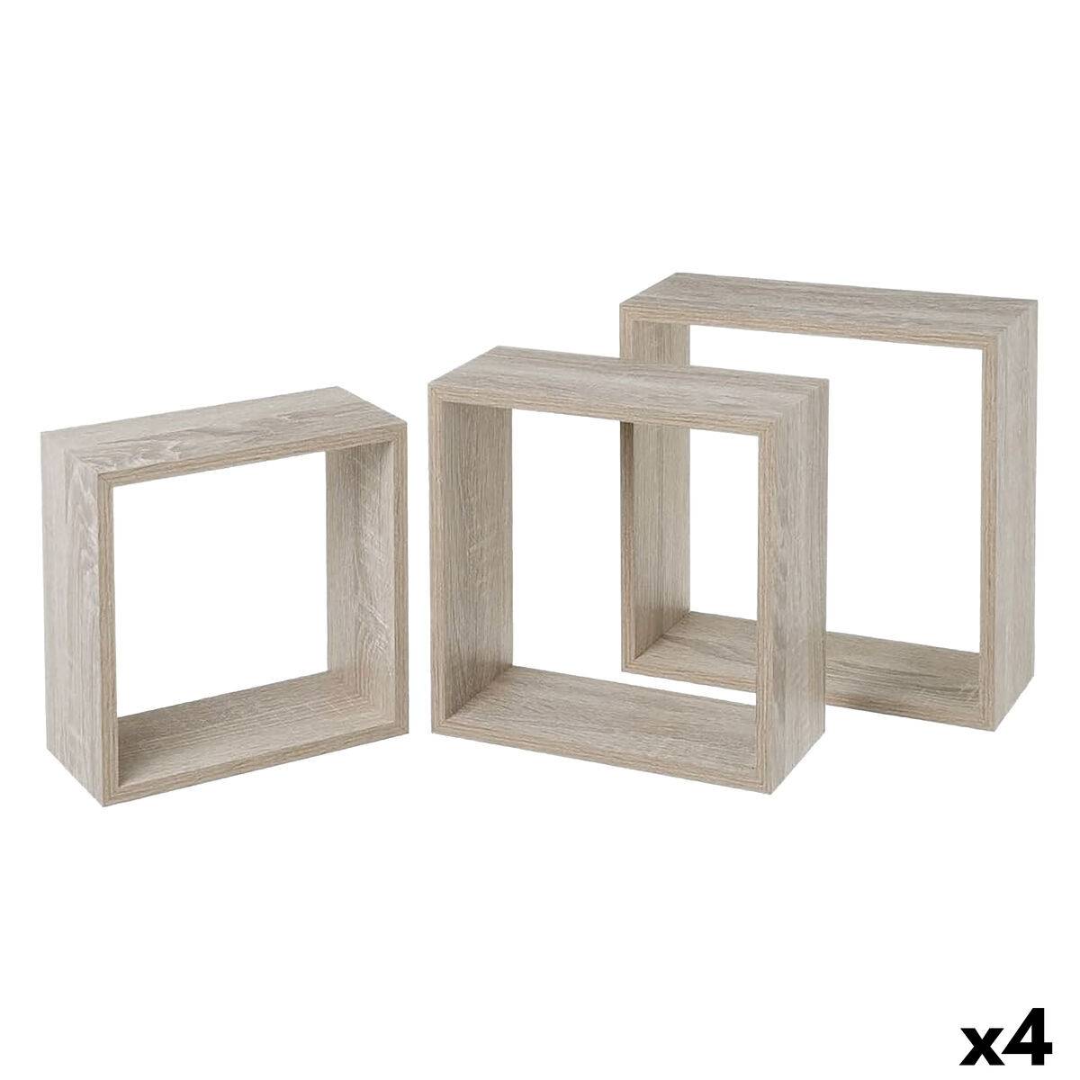 Estantes MobleKit Roble 3 Piezas (4 Unidades)