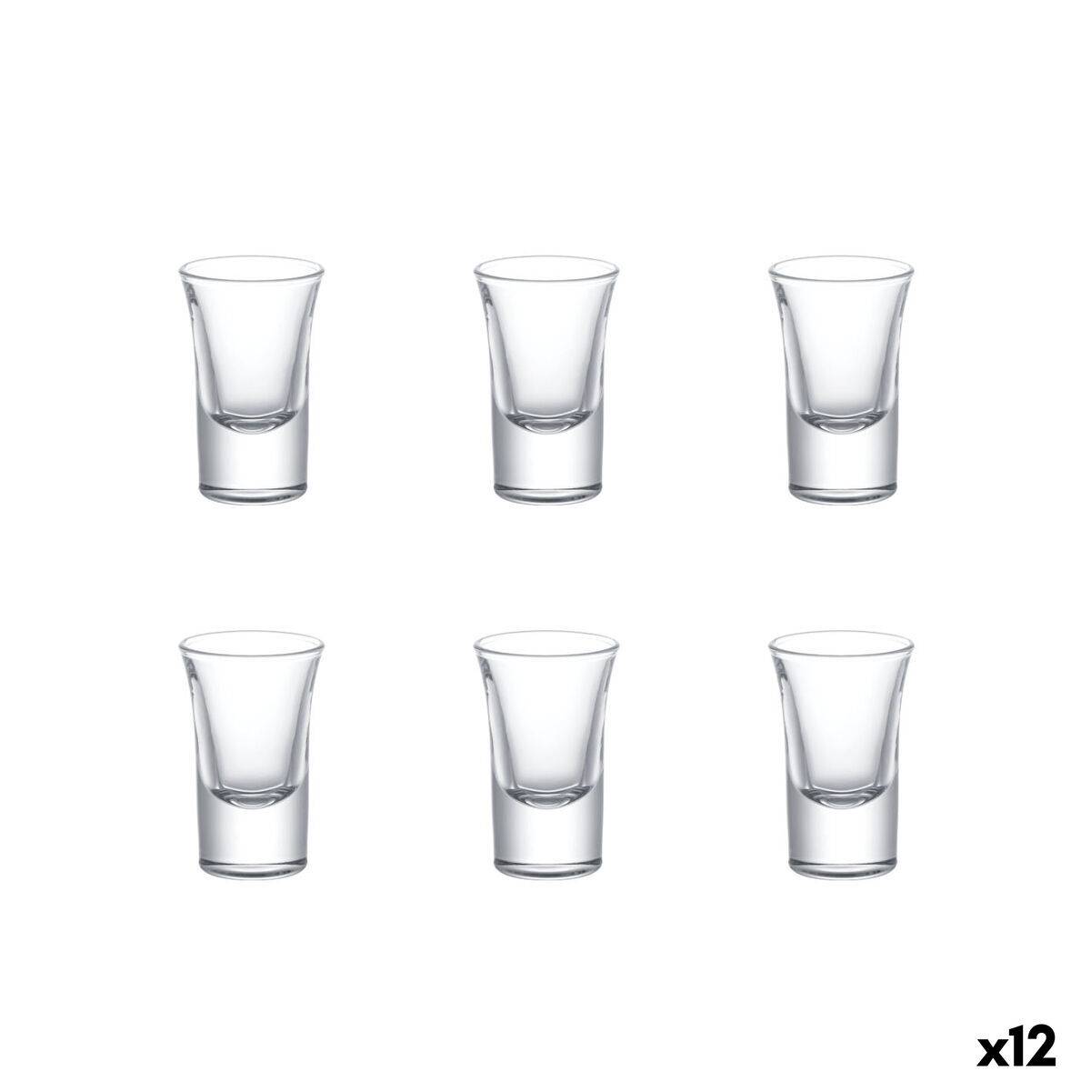 Set de Vasos de Chupito La Mediterránea Diva Transparente Vidrio 30 ml 6 Piezas (12 Unidades)