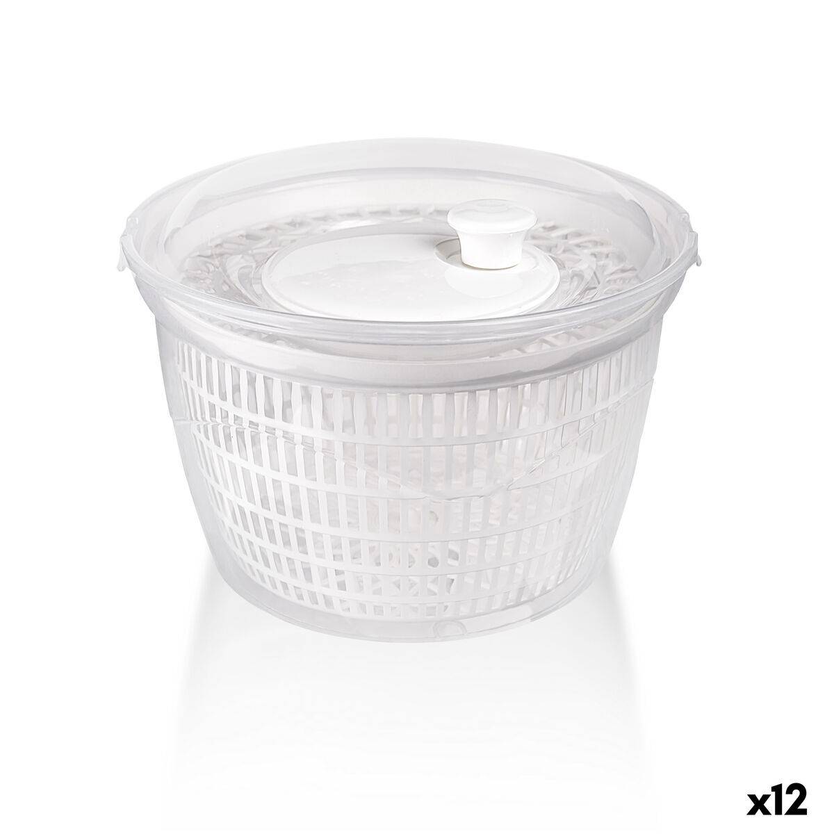 Centrifugadora para Ensalada Dem Blanco Transparente 5 L Polipropileno (12 Unidades)