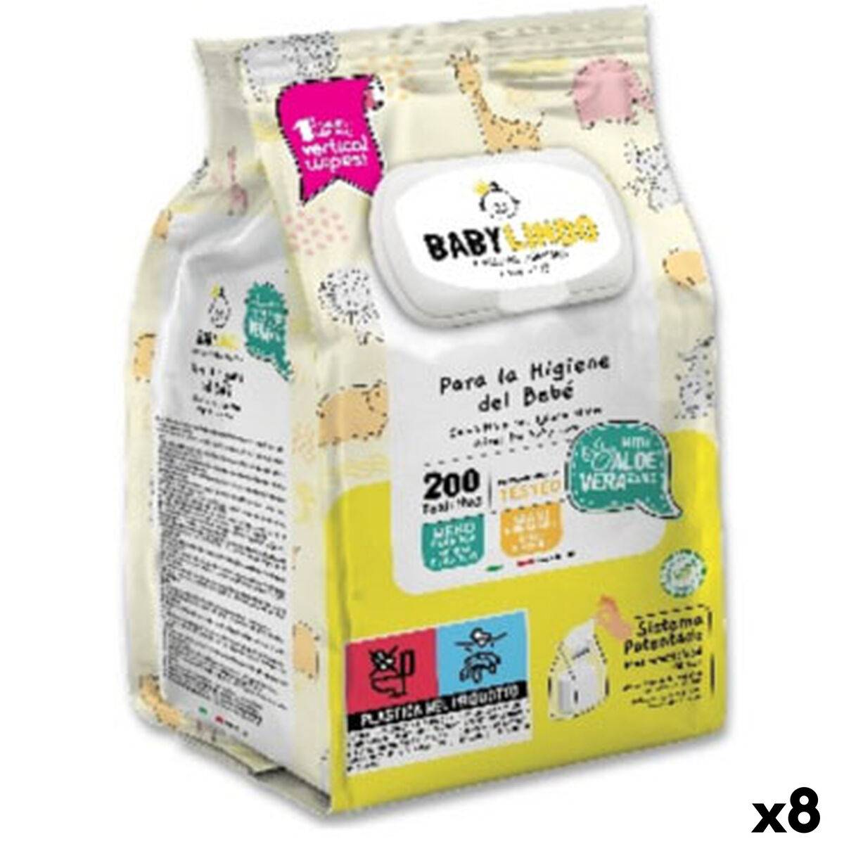 Toallitas Húmedas Baby Lindo Aloe Vera (8 Unidades)