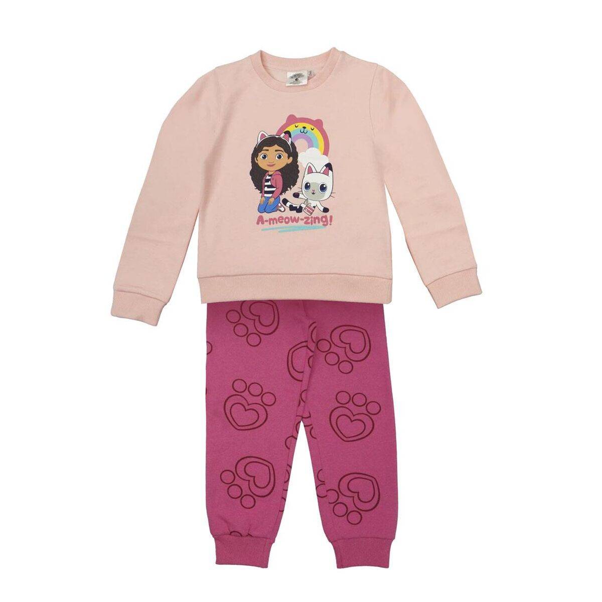 Chándal Infantil Gabby's Dollhouse Rosa