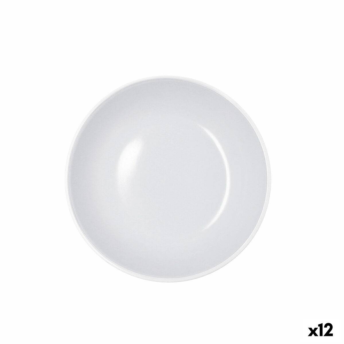 Plato Hondo Bidasoa Moana Gris Cerámica Ø 20 cm (12 Unidades)