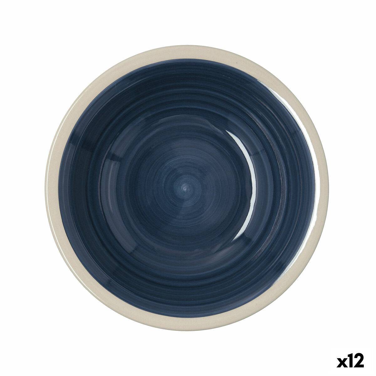 Plato Hondo Quid Baltic Beige Cerámica Ø 21,5 cm (12 Unidades)