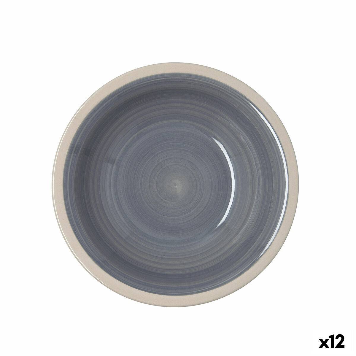 Plato Hondo Quid Baltic Beige Cerámica Ø 21,5 cm (12 Unidades)