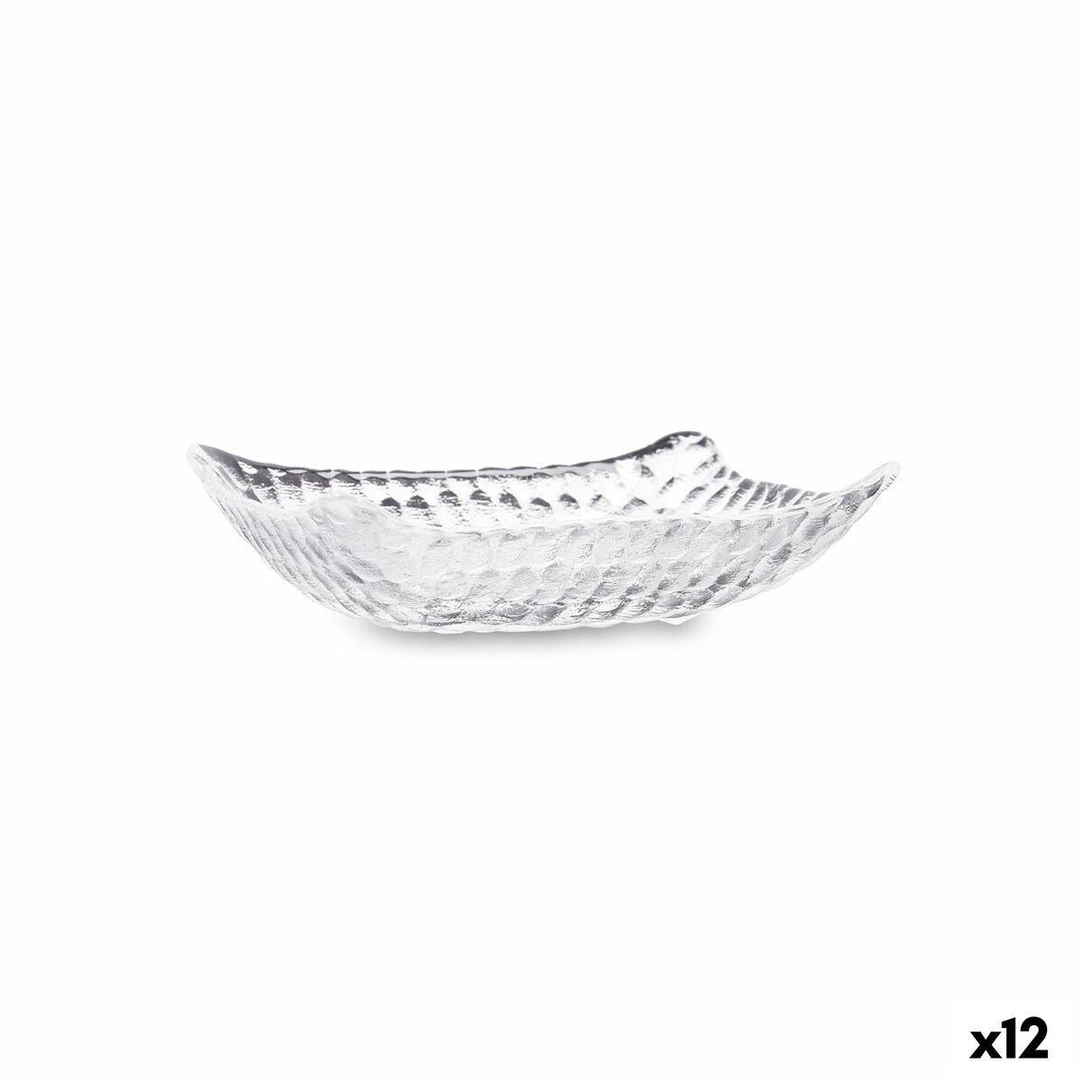 Bandeja de Aperitivos Quid Select Vidrio Transparente 12,5 x 9 x 3,5 cm (12 Unidades)