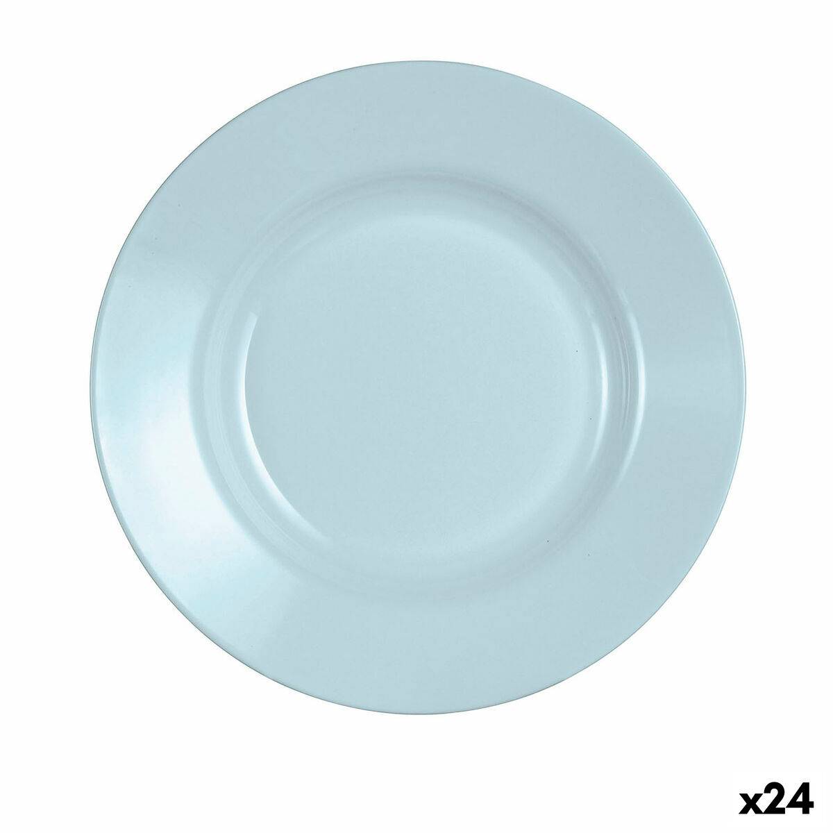 Plato Hondo Luminarc Plumi Paradise Azu Azul Vidrio Ø 22 cm (24 Unidades)
