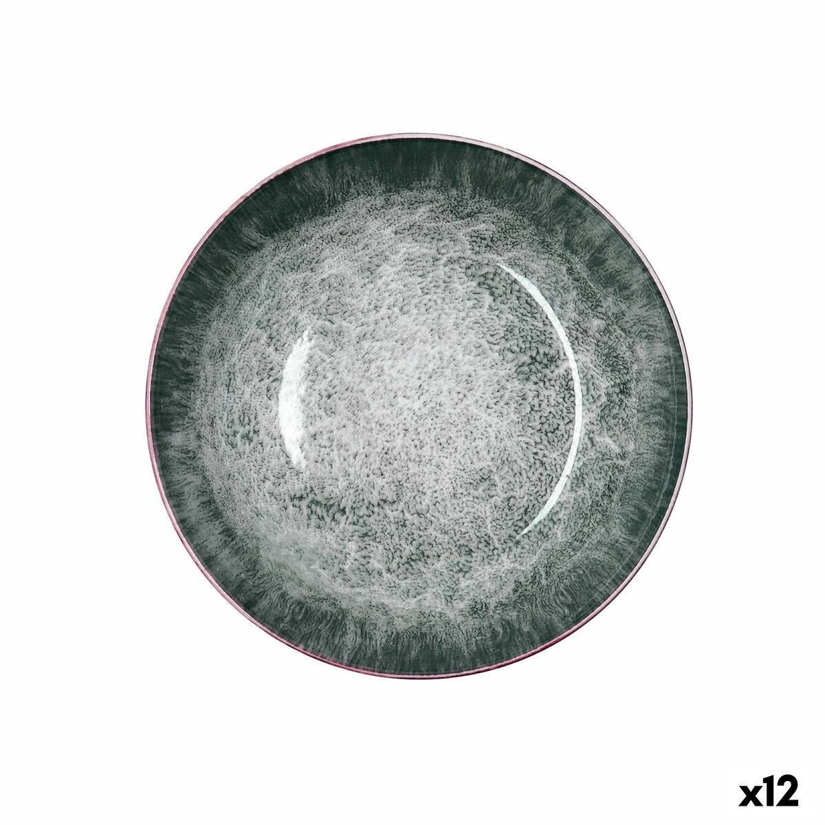 Plato Hondo Bidasoa Stela Blanco Cerámica Ø 20 cm (12 Unidades)