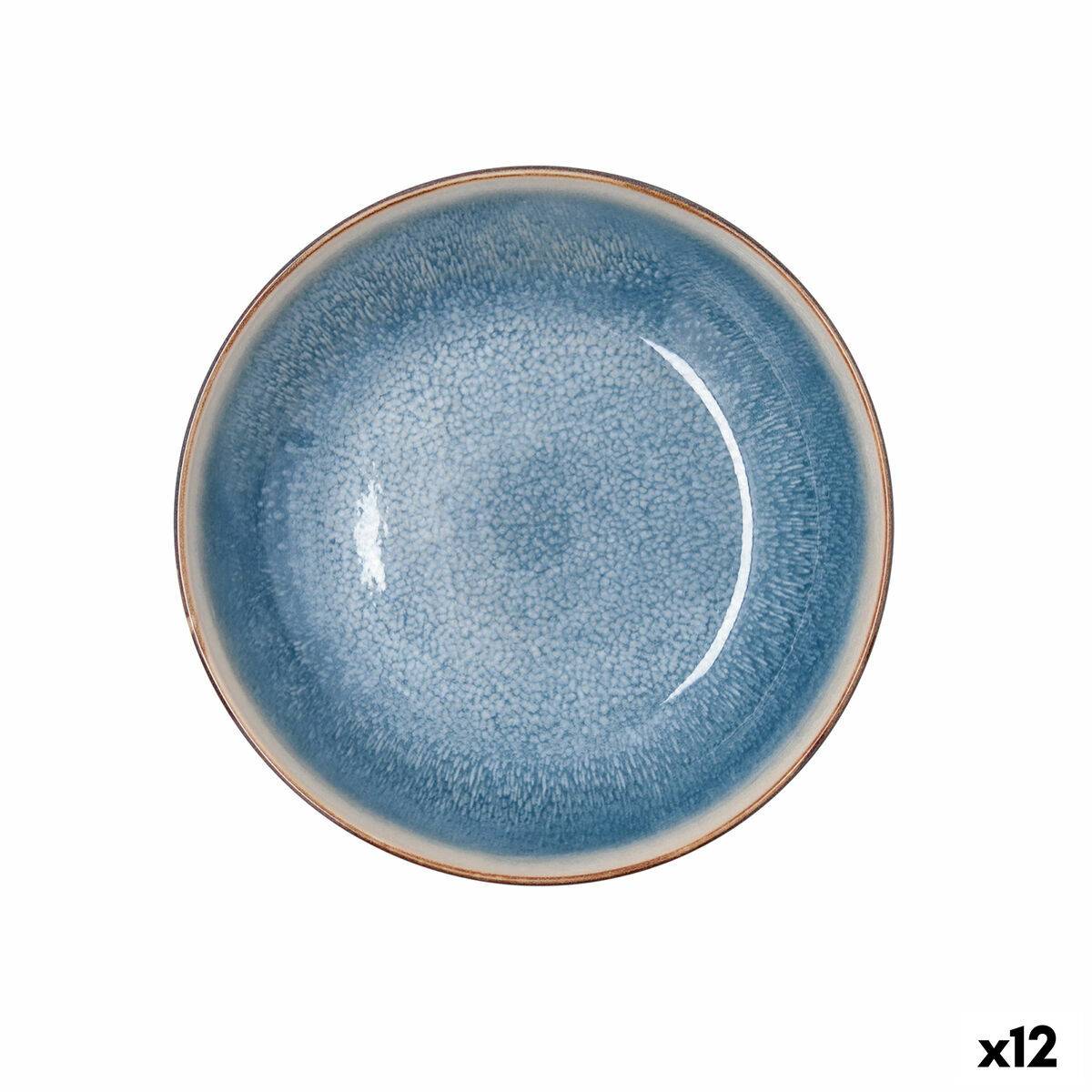 Plato Hondo Bidasoa Aura Blanco Cerámica Ø 20 cm (12 Unidades)