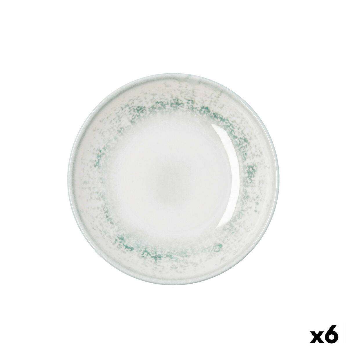 Plato Hondo Bidasoa Kai Hydrozero Blanco Cerámica Ø 20 cm (6 Unidades)