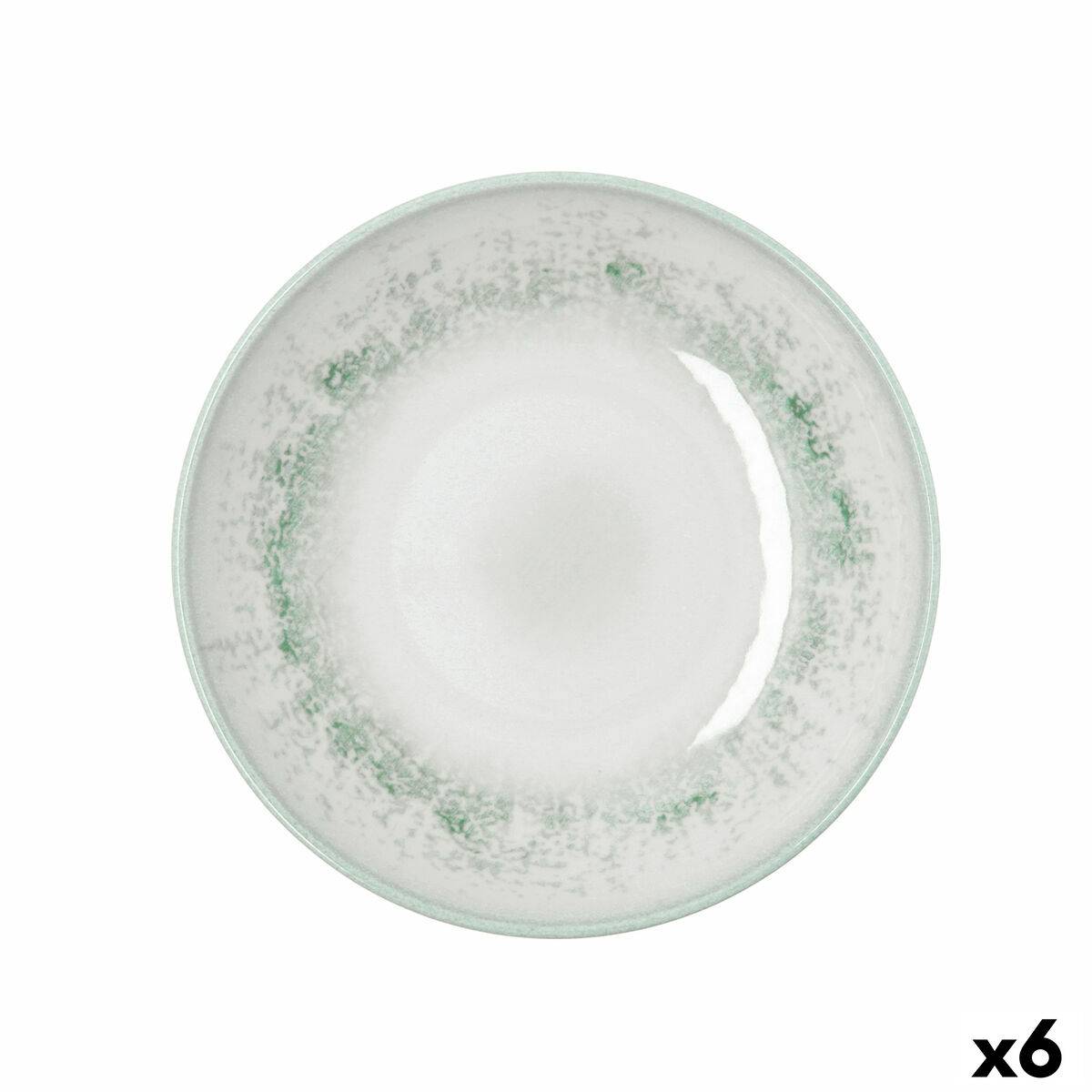 Plato Hondo Bidasoa Kai Hydrozero Blanco Cerámica Ø 23 cm (6 Unidades)
