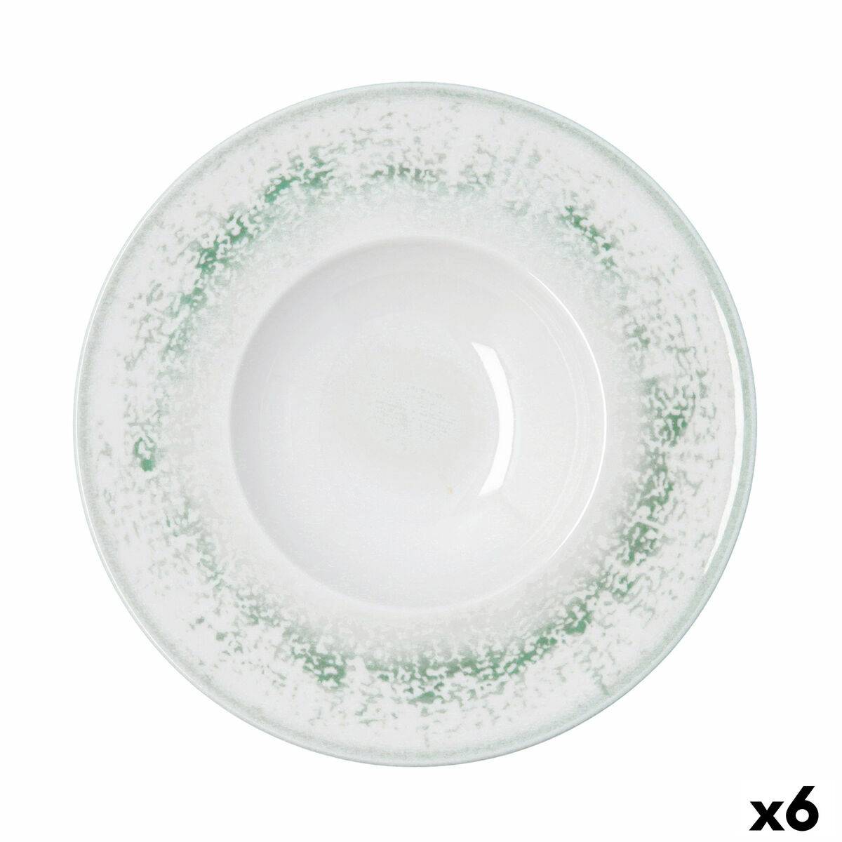 Plato para Pasta Bidasoa Kai Hydrozero Blanco Cerámica Ø 26 cm (6 Unidades)