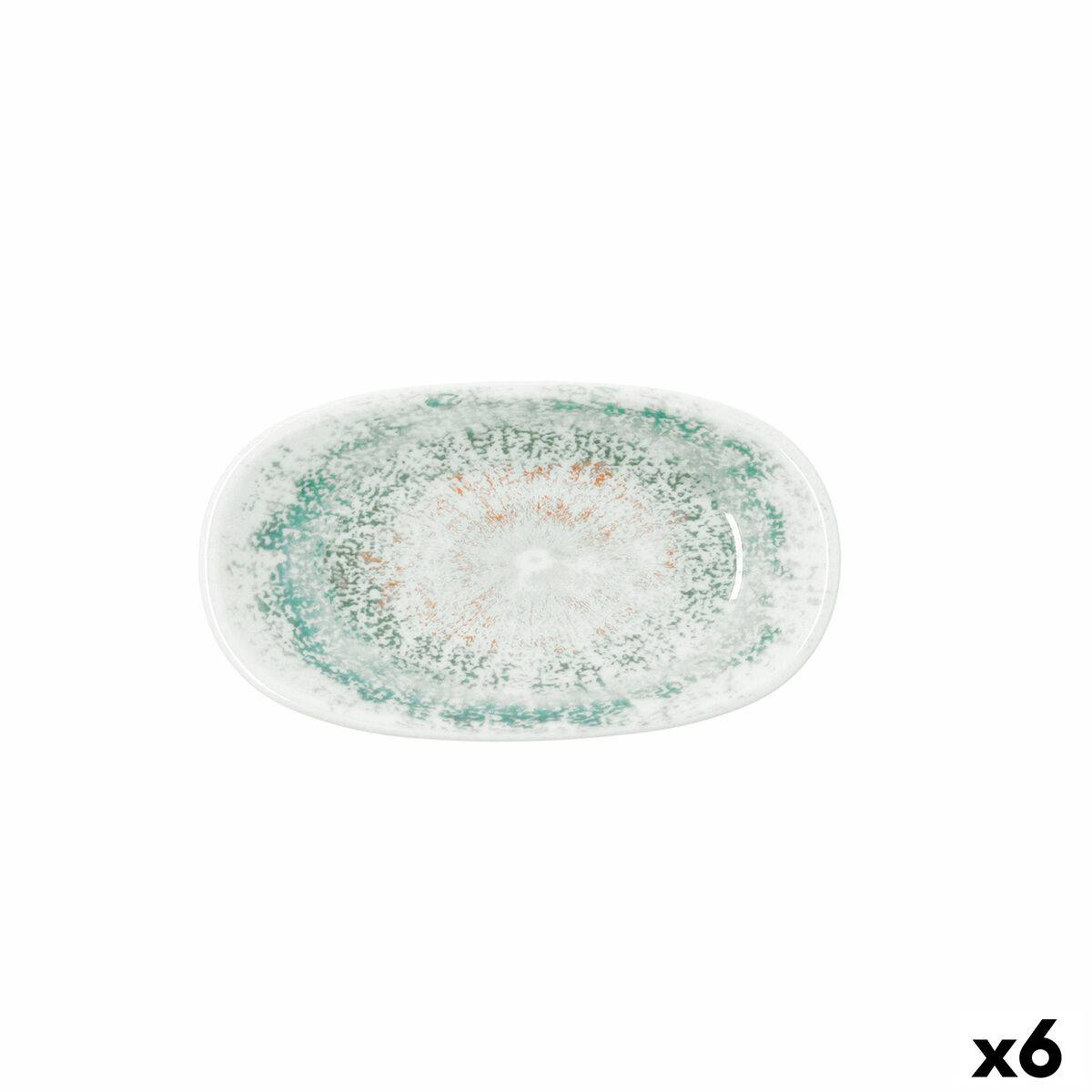 Bandeja de Aperitivos Bidasoa Kai Hydrozero Blanco 19 x 11 cm (6 Unidades)