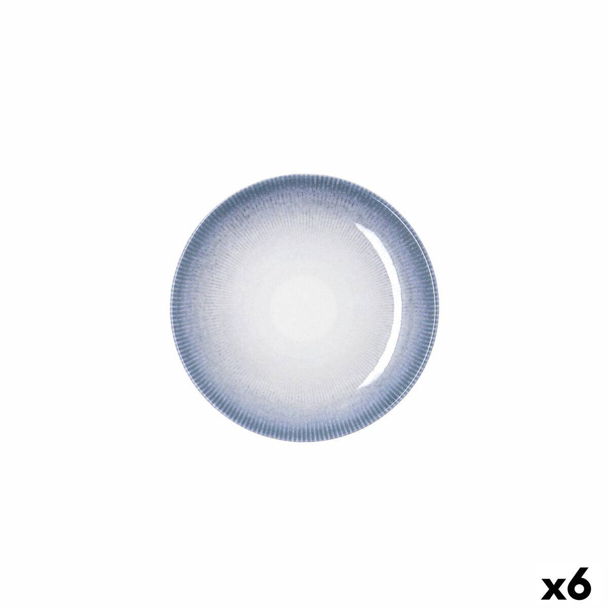 Plato Bidasoa Lea Hydrozero Blanco Cerámica Ø 15 cm Pan (6 Unidades)